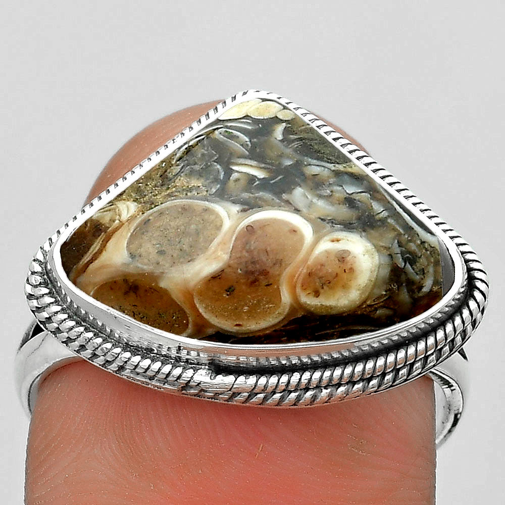 Natural Turtella Jasper - USA Ring size-8.5 R-1009 SDR180309