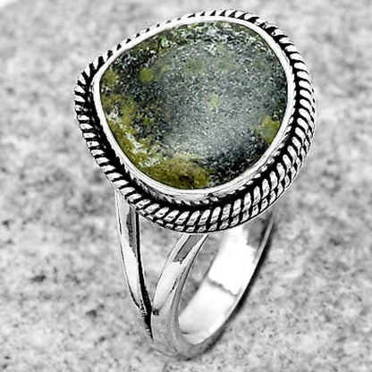 Dragon Blood Stone - South Africa Ring size-8 R-1010 SDR180337