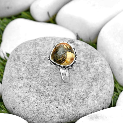 Natural Tabu Jasper Ring size-8 R-1009 SDR180347