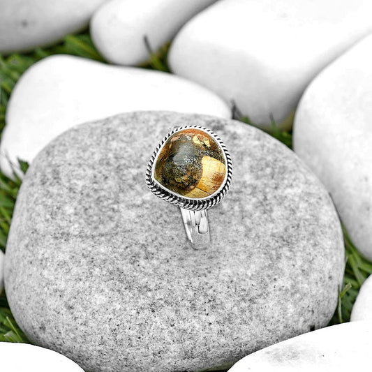 Natural Tabu Jasper Ring size-8 R-1009 SDR180347