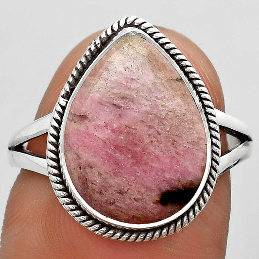 Natural Rhodonite Ring size-8 R-1010 SDR180380