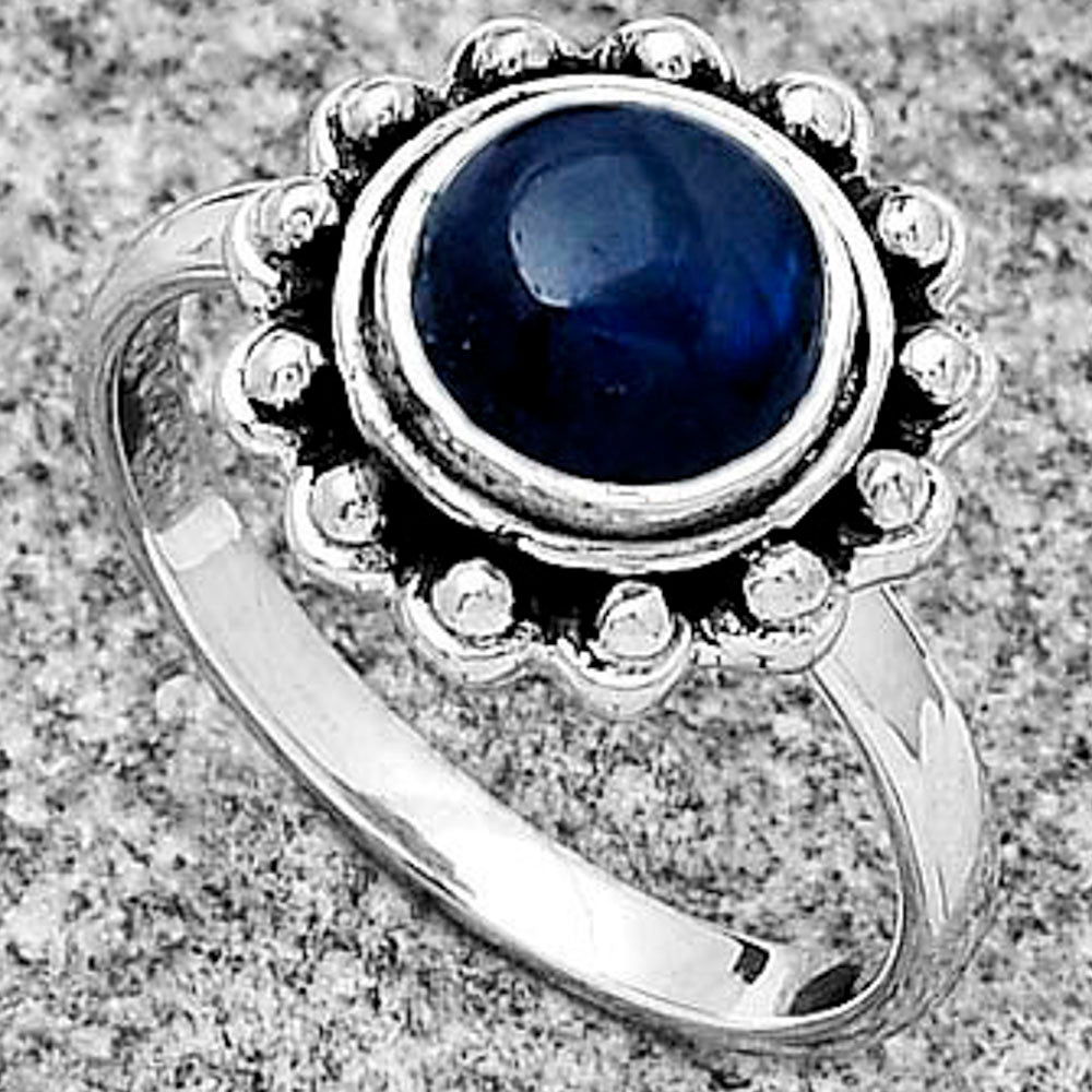 Blue Fire Labradorite - Madagascar Ring size-8 R-1124 SDR180612