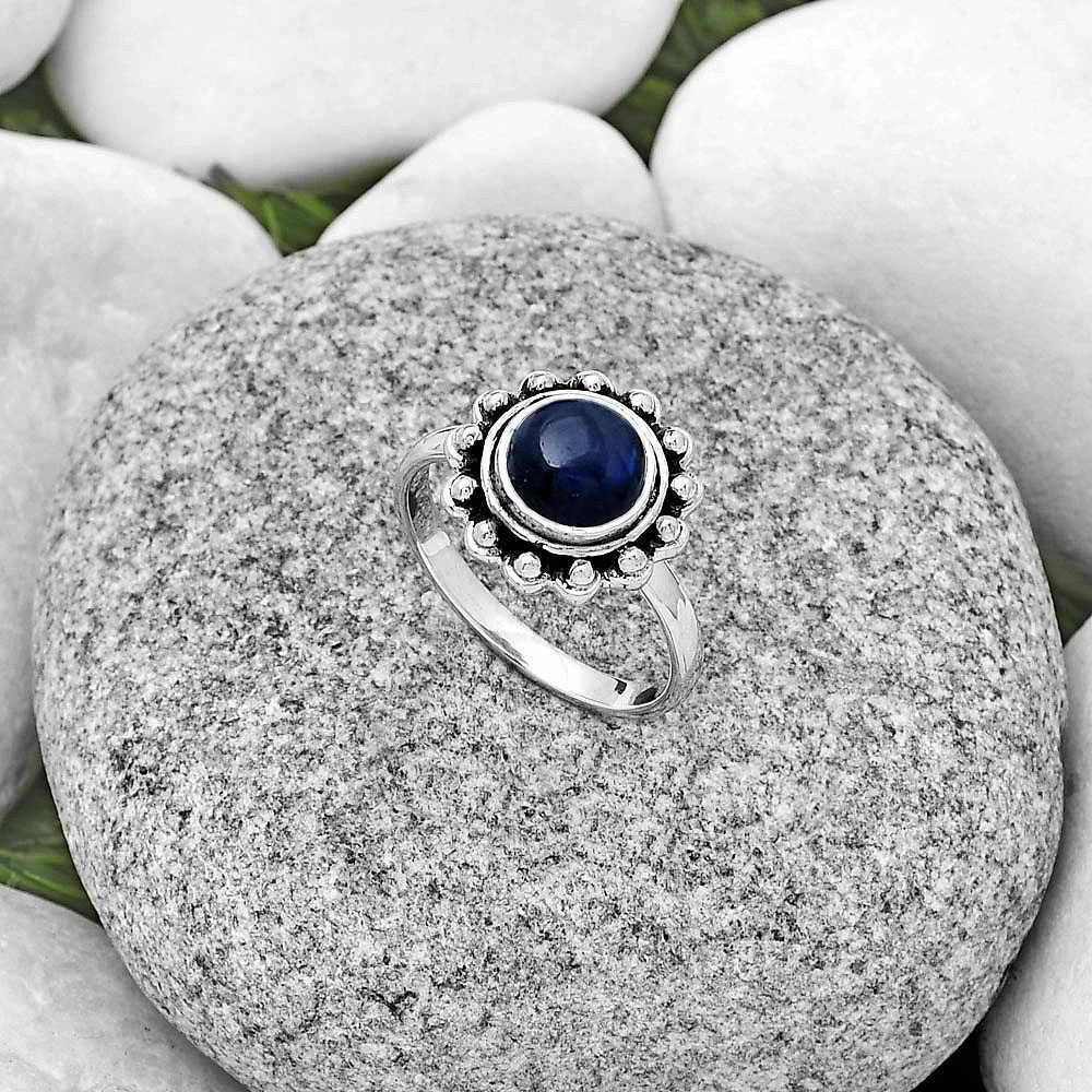 Blue Fire Labradorite - Madagascar Ring size-8 R-1124 SDR180612