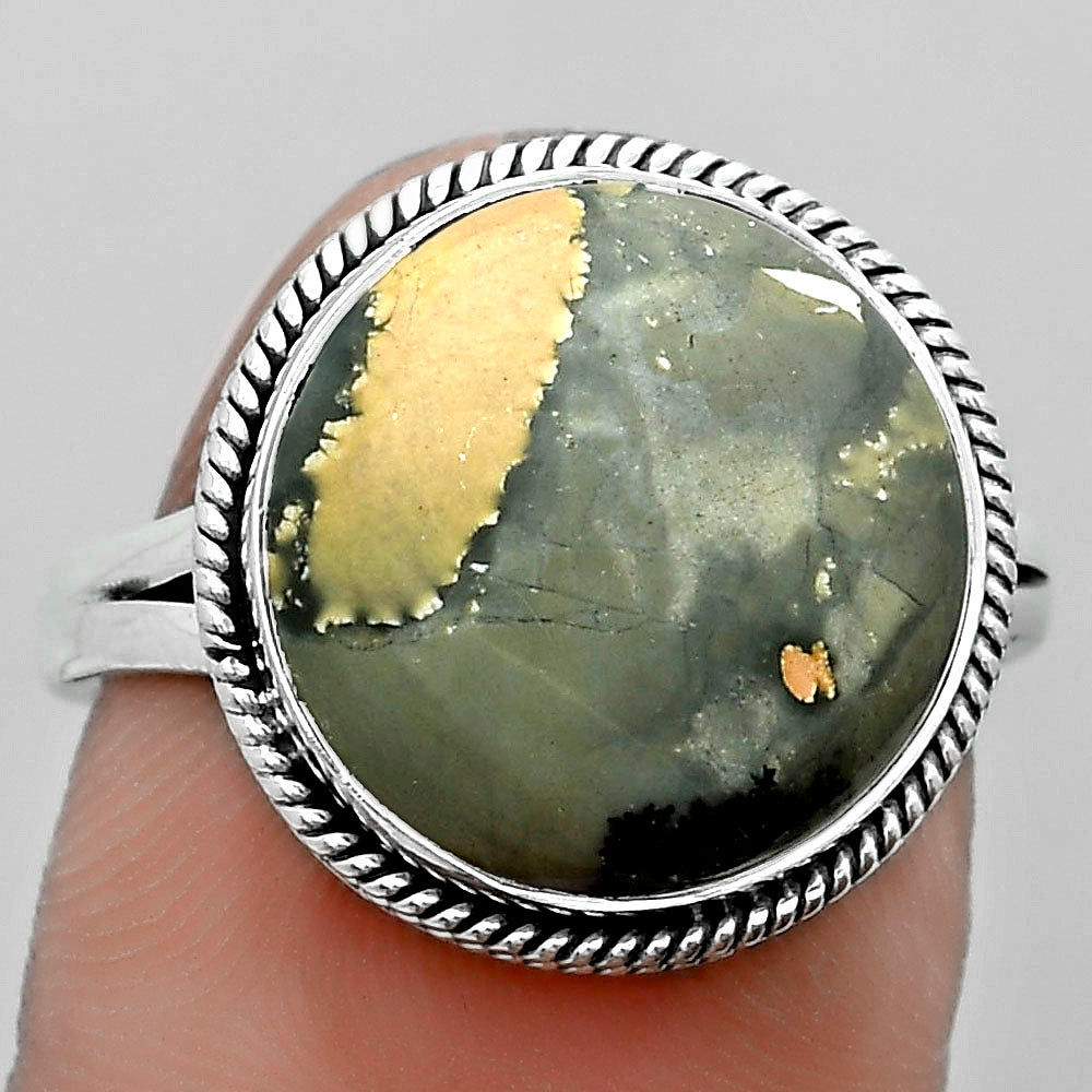 Natural Maligano Jasper Indonesia Ring size-8.5 R-1010 SDR180862