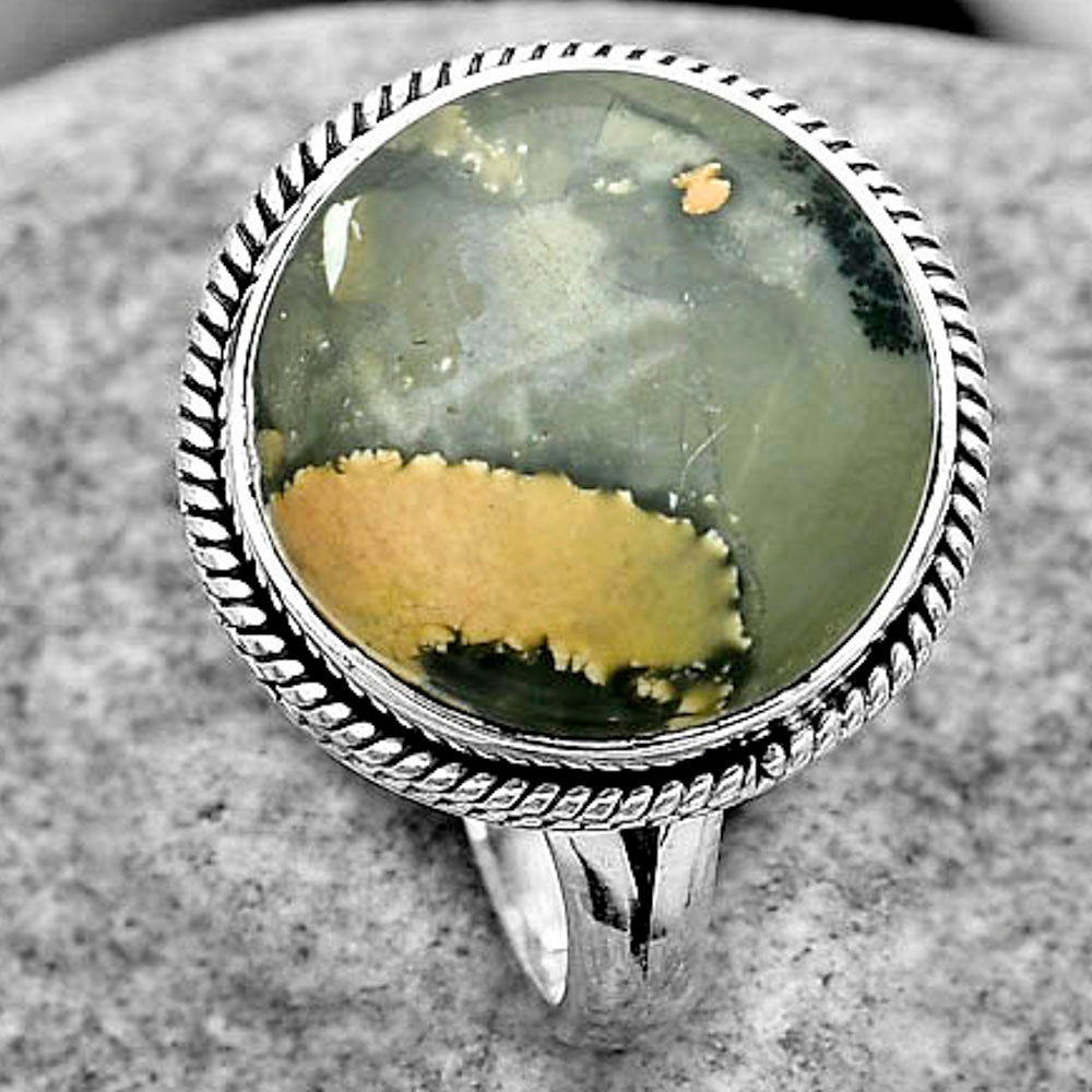 Natural Maligano Jasper Indonesia Ring size-8.5 R-1010 SDR180862