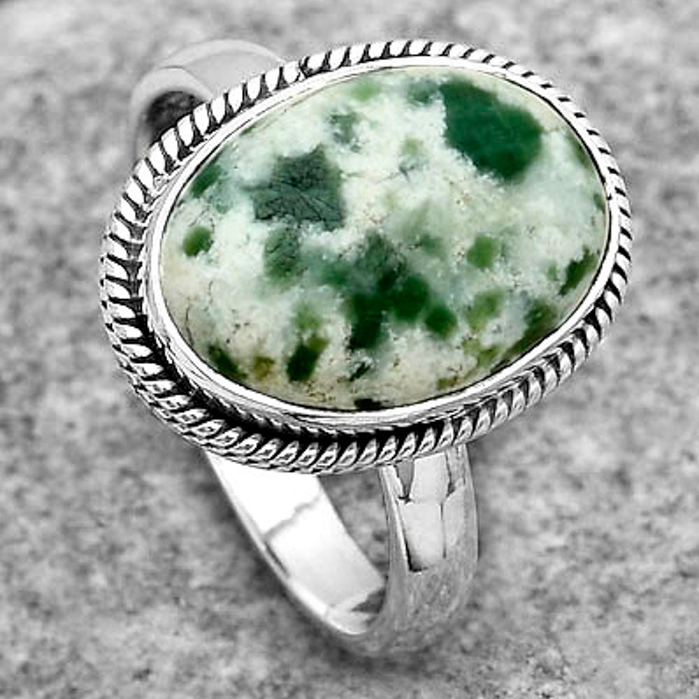 Natural Dioptase Ring size-8 R-1009 SDR180881