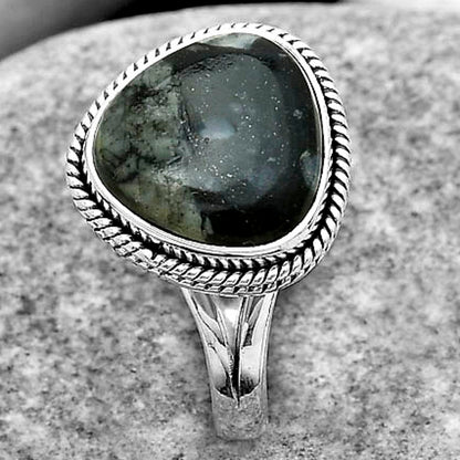 Natural Mexican Cabbing Fossil Ring size-7 R-1010 SDR180941