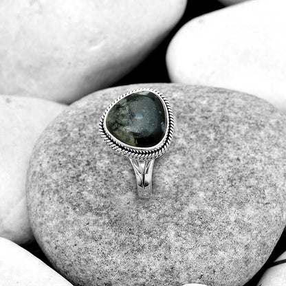 Natural Mexican Cabbing Fossil Ring size-7 R-1010 SDR180941