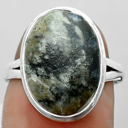 Natural Mexican Cabbing Fossil Ring size-8 R-1008 SDR180956