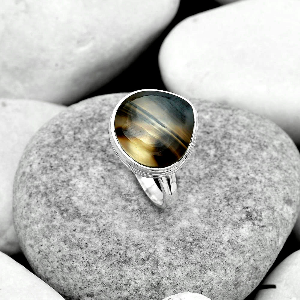Natural Montana Agate - USA Ring size-8 R-1007 SDR180975