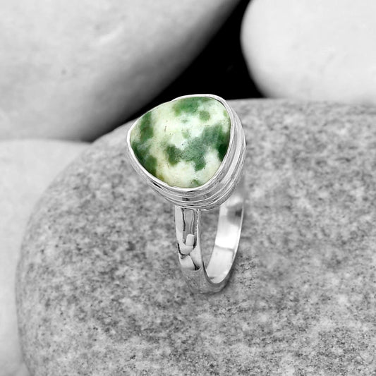 Natural Dioptase Ring size-7 R-1007 SDR180978