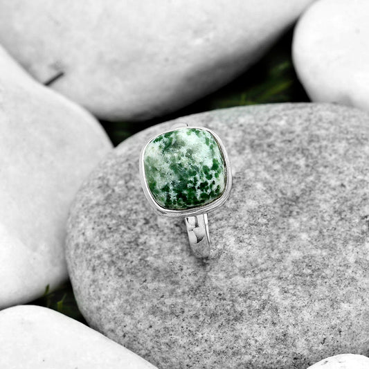 Natural Dioptase Ring size-7.5 R-1007 SDR181019