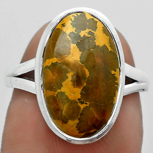 Natural Bamboo Jasper Ring size-7 R-1008 SDR181041