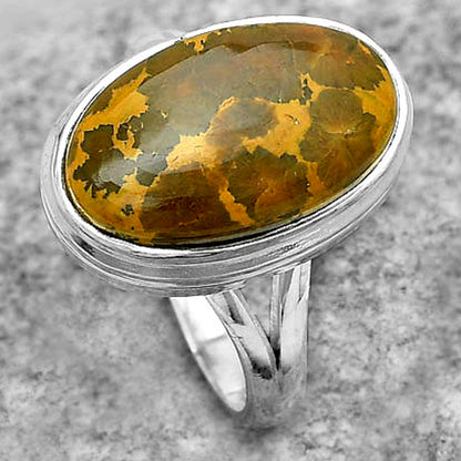 Natural Bamboo Jasper Ring size-7 R-1008 SDR181041