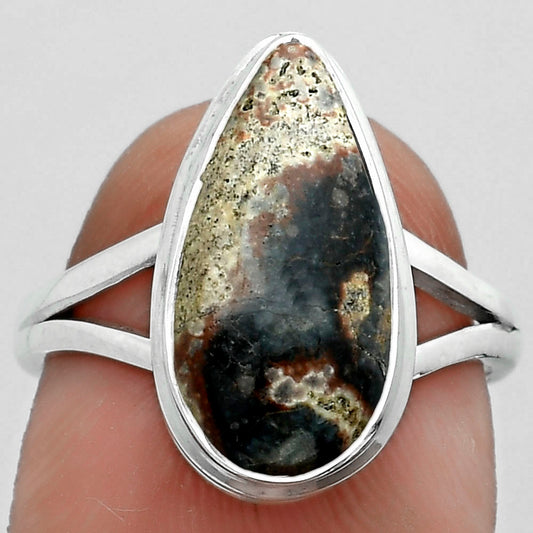Natural Viper Skin Jasper Ring size-7 R-1008 SDR181046