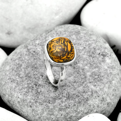 Coquina Fossil Jasper - India Ring size-8.5 R-1007 SDR181072