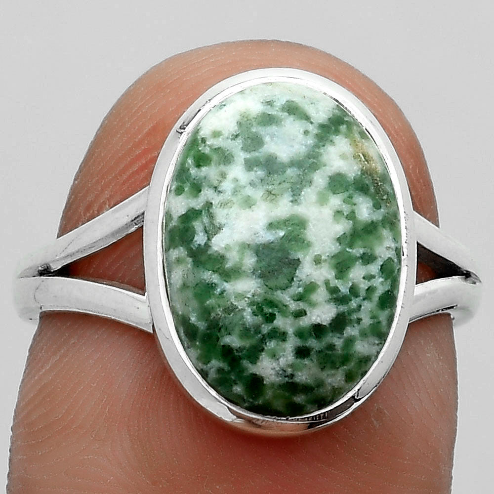 Natural Dioptase Ring size-7.5 R-1008 SDR181083