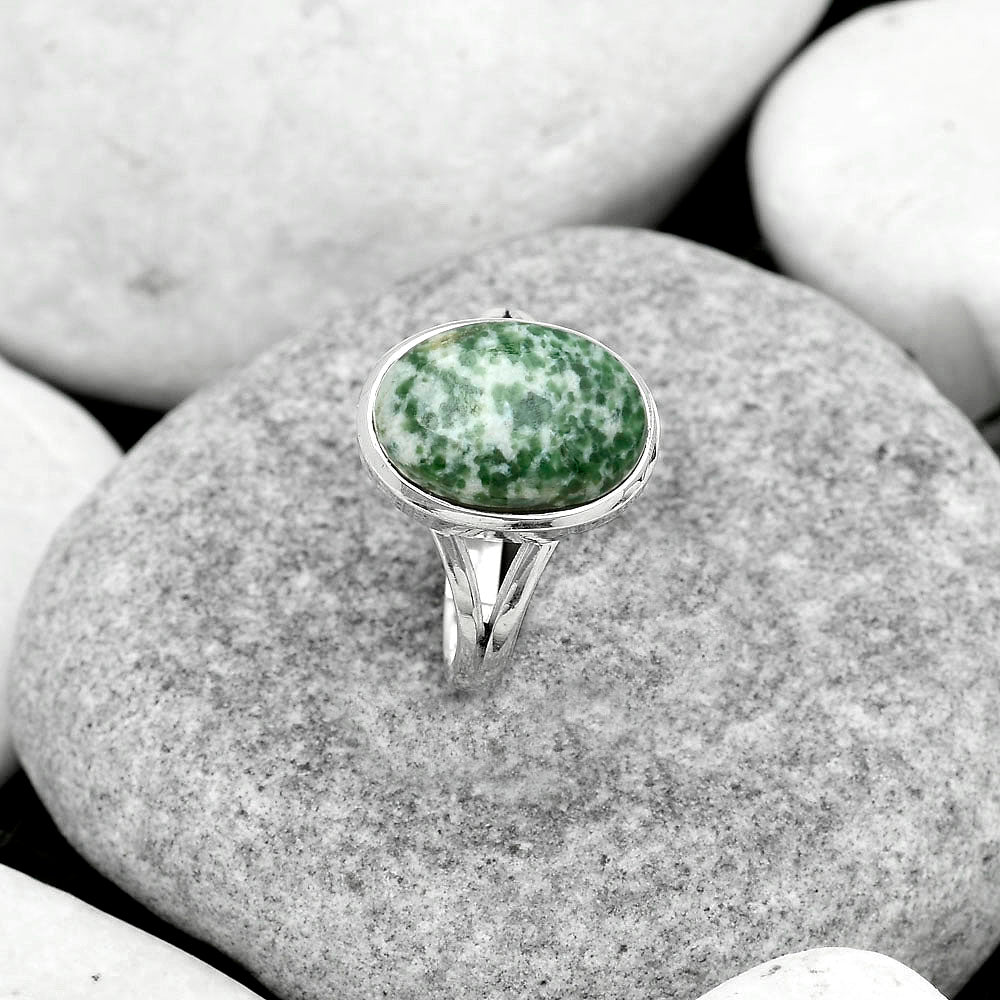 Natural Dioptase Ring size-7.5 R-1008 SDR181083