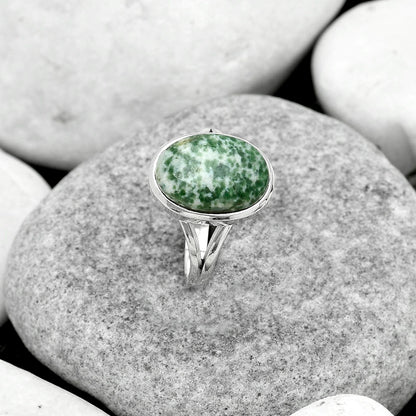 Natural Dioptase Ring size-7.5 R-1008 SDR181083