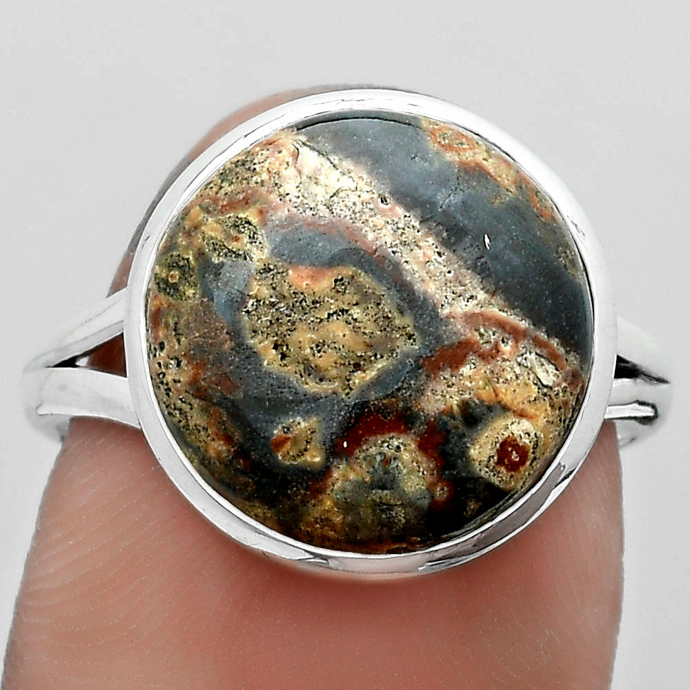 Natural Viper Skin Jasper Ring size-8 R-1008 SDR181104