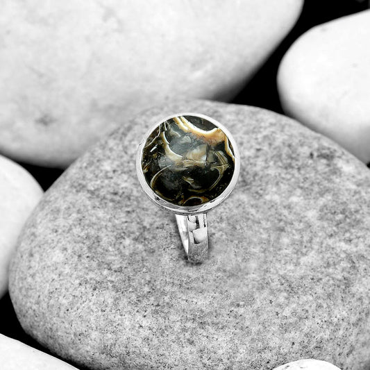 Natural Turtella Jasper - USA Ring size-8.5 R-1007 SDR181118