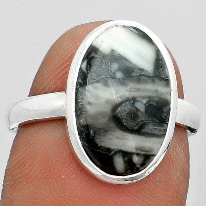 Natural Mexican Cabbing Fossil Ring size-7.5 R-1007 SDR181142