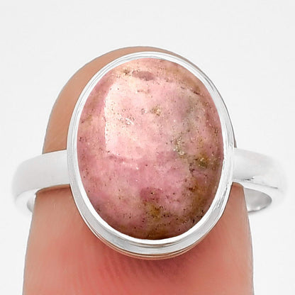 Natural Pink Tulip Quartz Ring size-8 R-1007 SDR181189