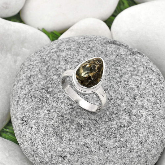 Natural Turtella Jasper - USA Ring size-7 R-1007 SDR181206