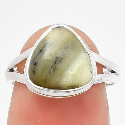 Natural Serpentine Ring size-7 R-1008 SDR181226