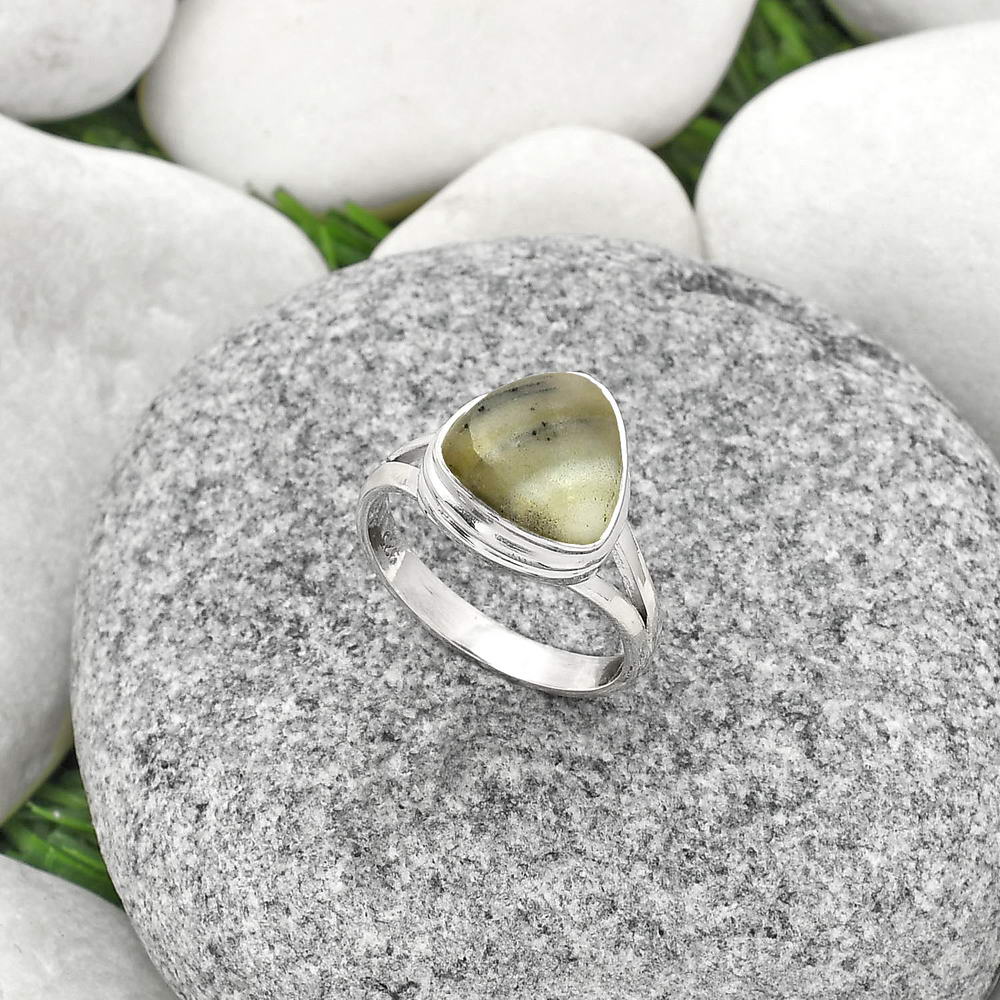 Natural Serpentine Ring size-7 R-1008 SDR181226