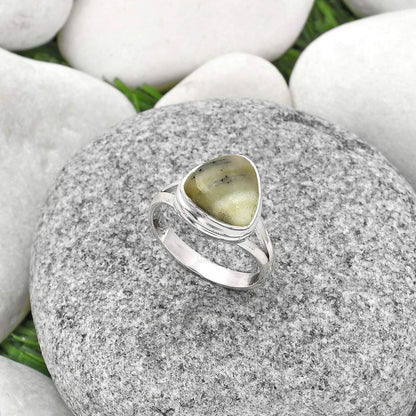 Natural Serpentine Ring size-7 R-1008 SDR181226