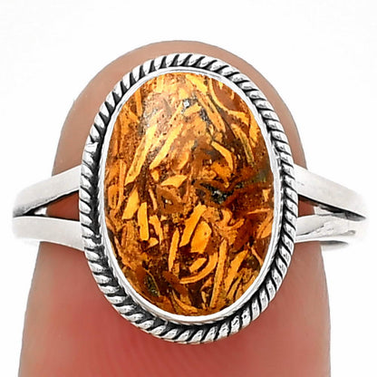 Coquina Fossil Jasper - India Ring size-7.5 R-1010 SDR181243