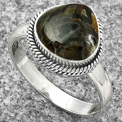 Natural Tube Agate - Turkish Ring size-7.5 R-1009 SDR181258