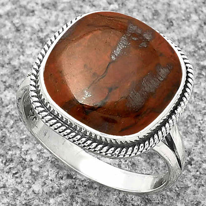 Natural Red Moss Agate Ring size-8.5 R-1010 SDR181274