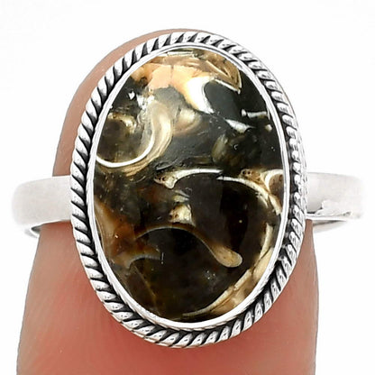 Natural Turtella Jasper - USA Ring size-8.5 R-1009 SDR181276