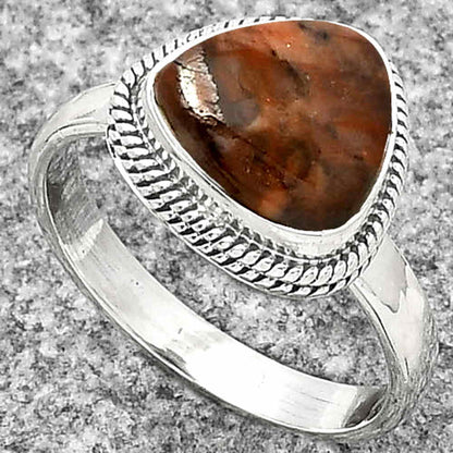 Natural Purple Cow Jasper Ring size-7 R-1009 SDR181281