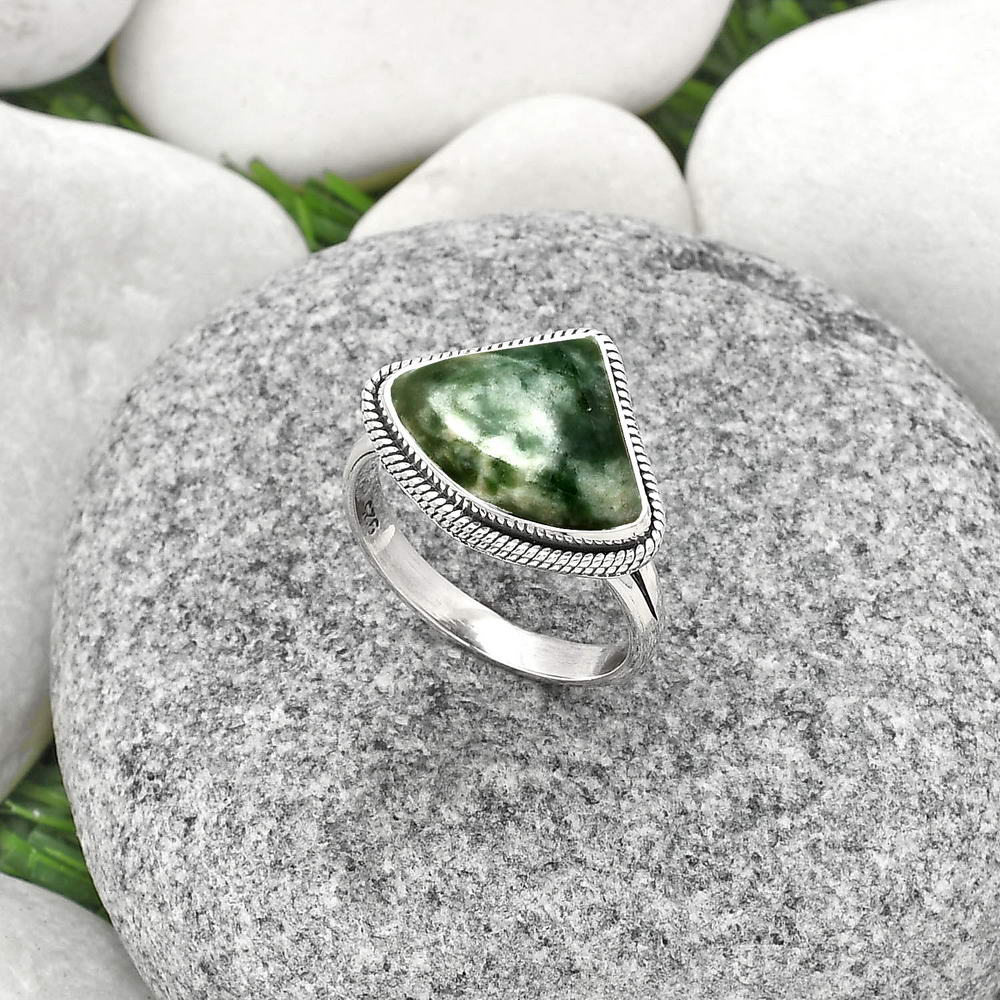 Natural Dioptase Ring size-8 R-1009 SDR181306