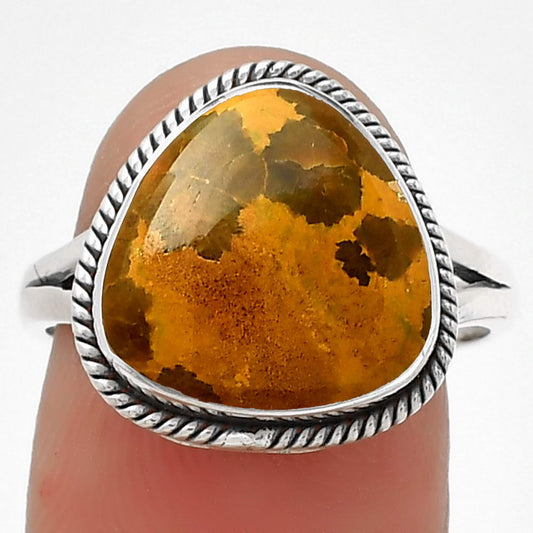 Natural Bamboo Jasper Ring size-8 R-1010 SDR181415