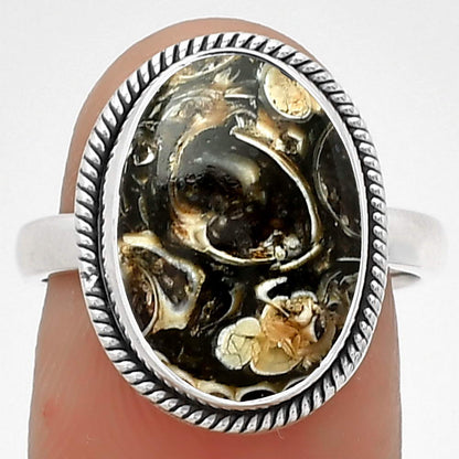 Natural Turtella Jasper - USA Ring size-7.5 R-1009 SDR181455