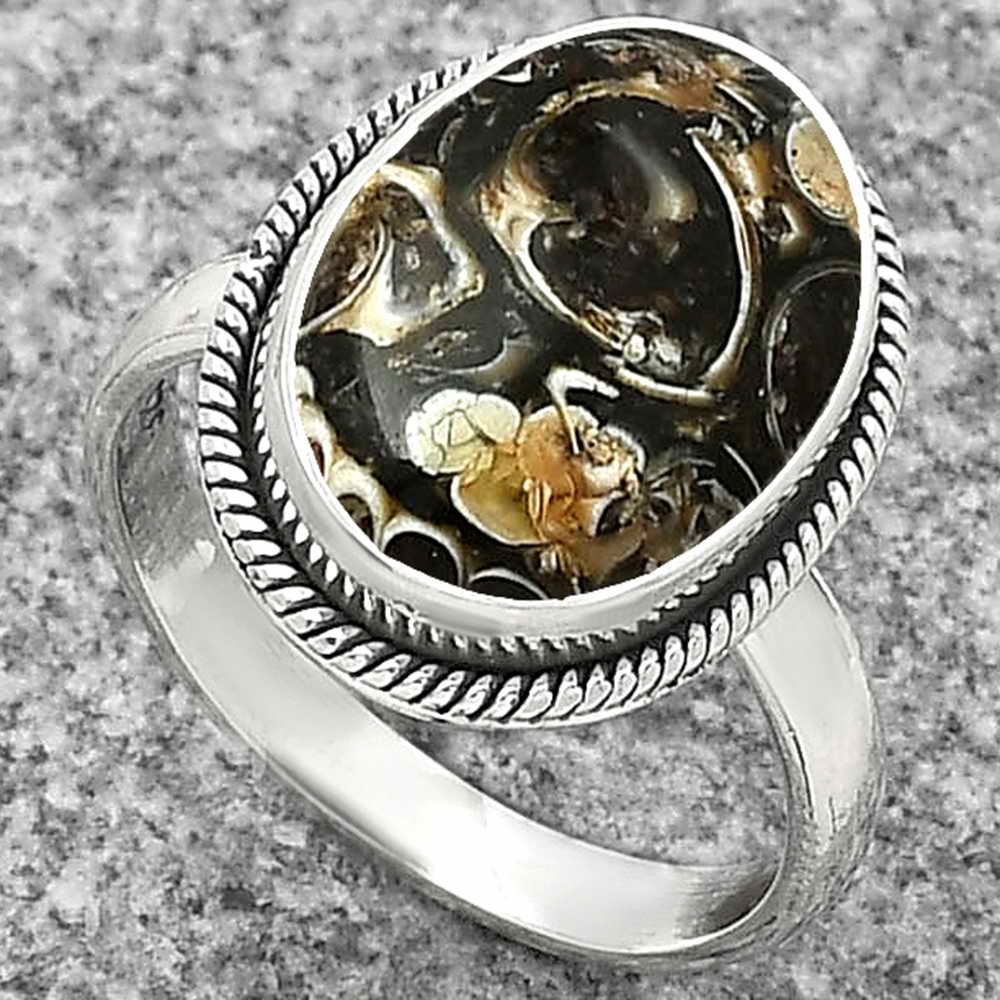 Natural Turtella Jasper - USA Ring size-7.5 R-1009 SDR181455
