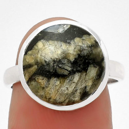 Natural Mexican Cabbing Fossil Ring size-7.5 R-1005 SDR181507
