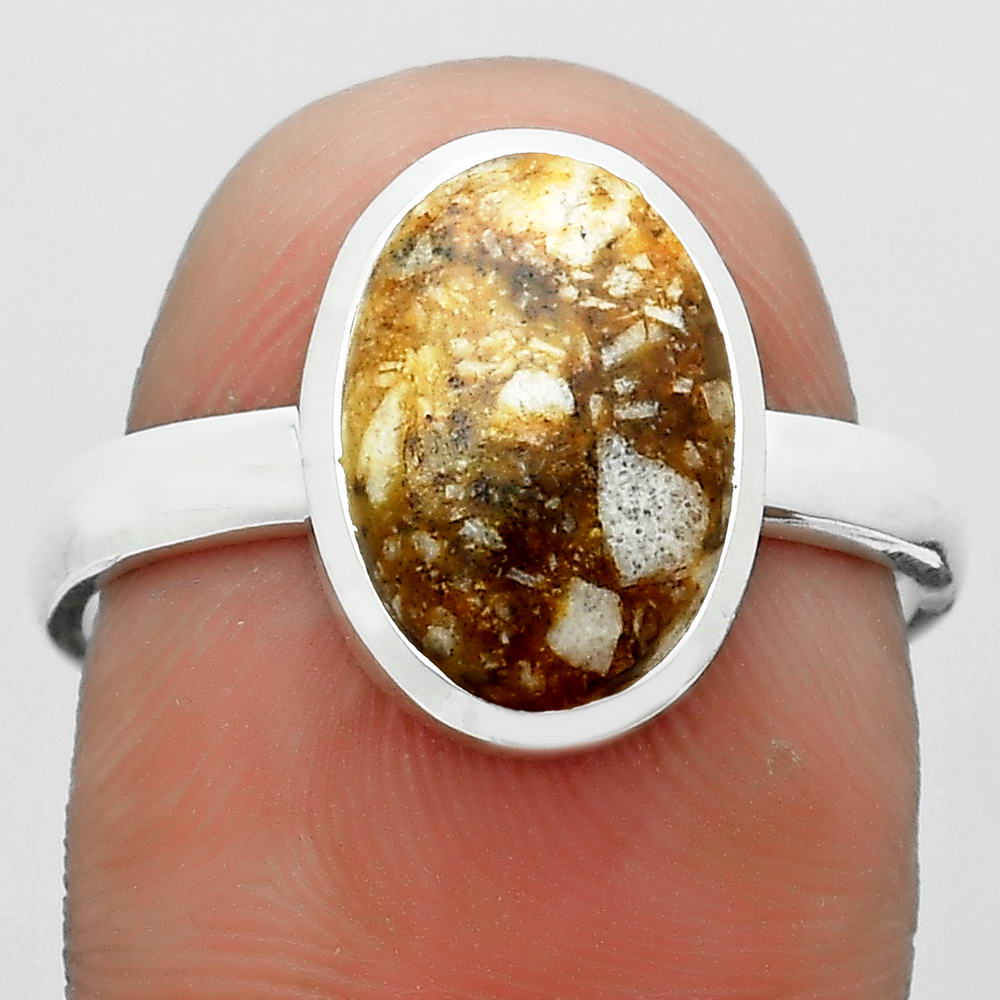 Natural Wild Horse Jasper Ring size-8.5 R-1004 SDR181527