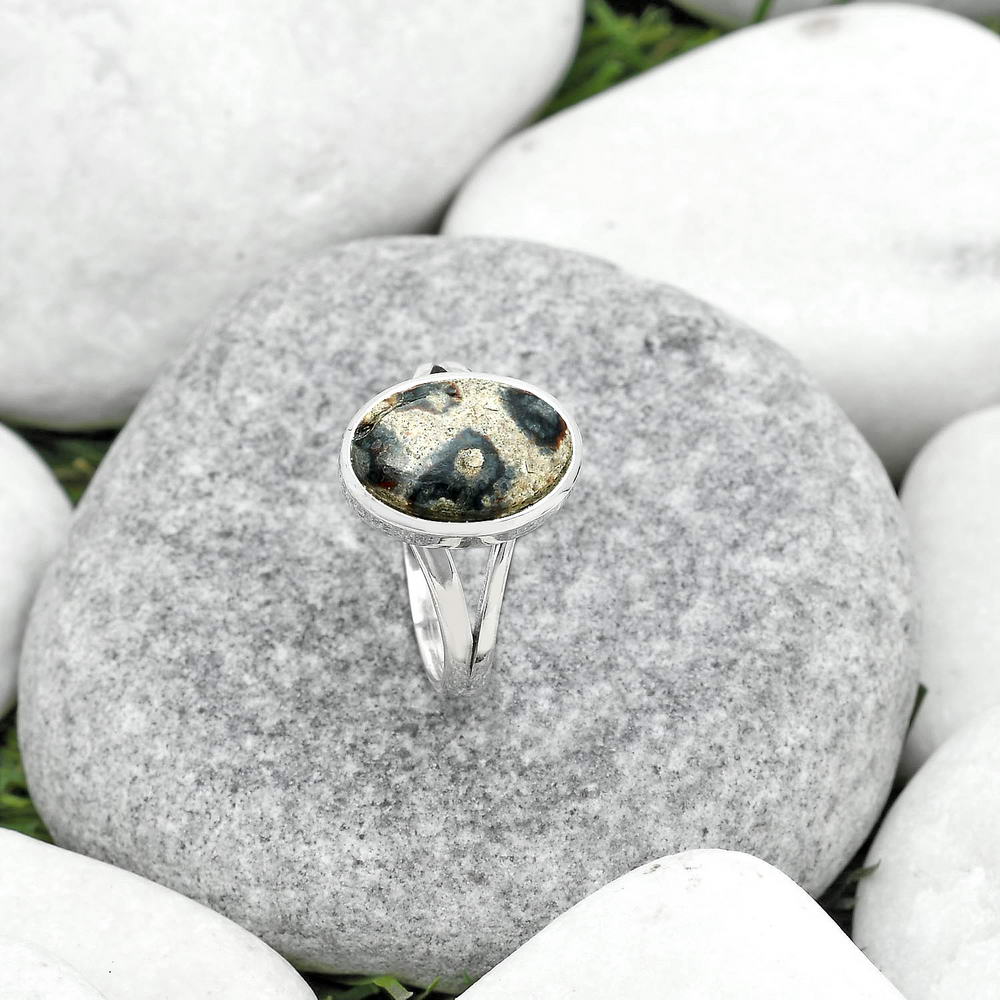 Natural Viper Skin Jasper Ring size-8 R-1005 SDR181550