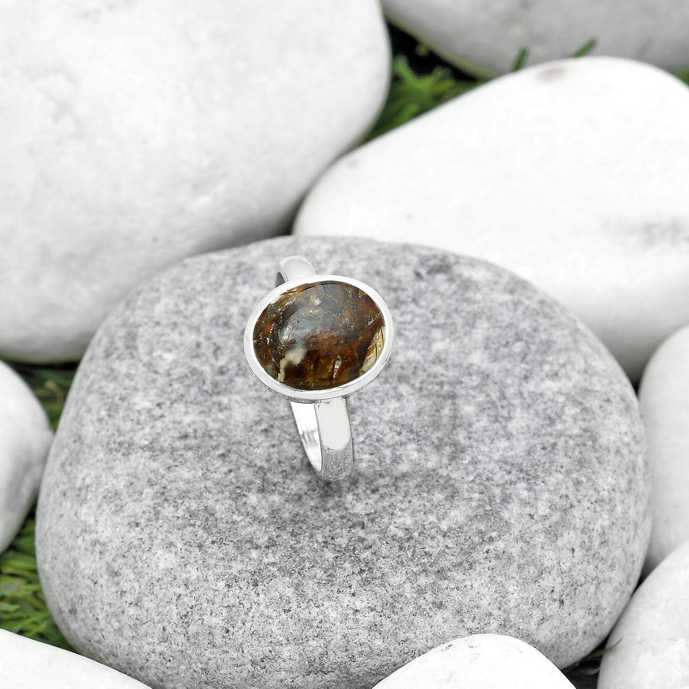 Natural Wild Horse Jasper Ring size-8 R-1004 SDR181575