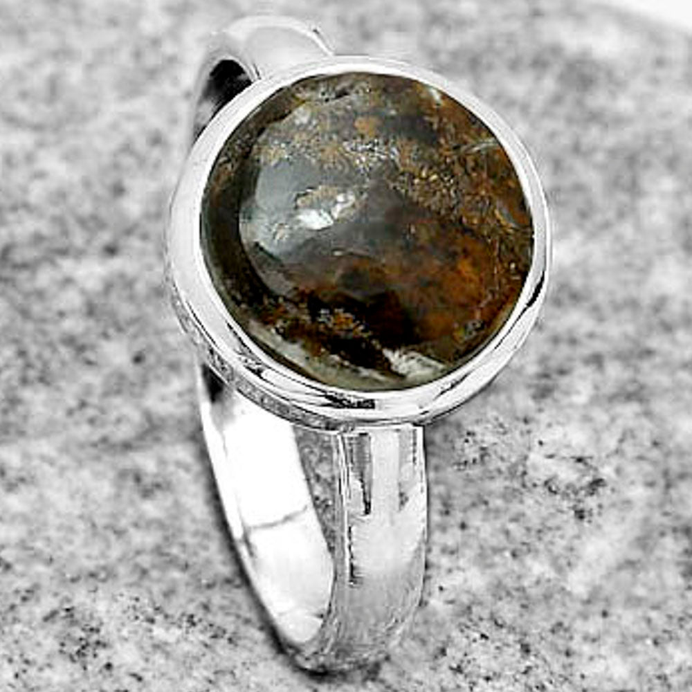 Natural Tube Agate - Turkish Ring size-8.5 R-1004 SDR181586