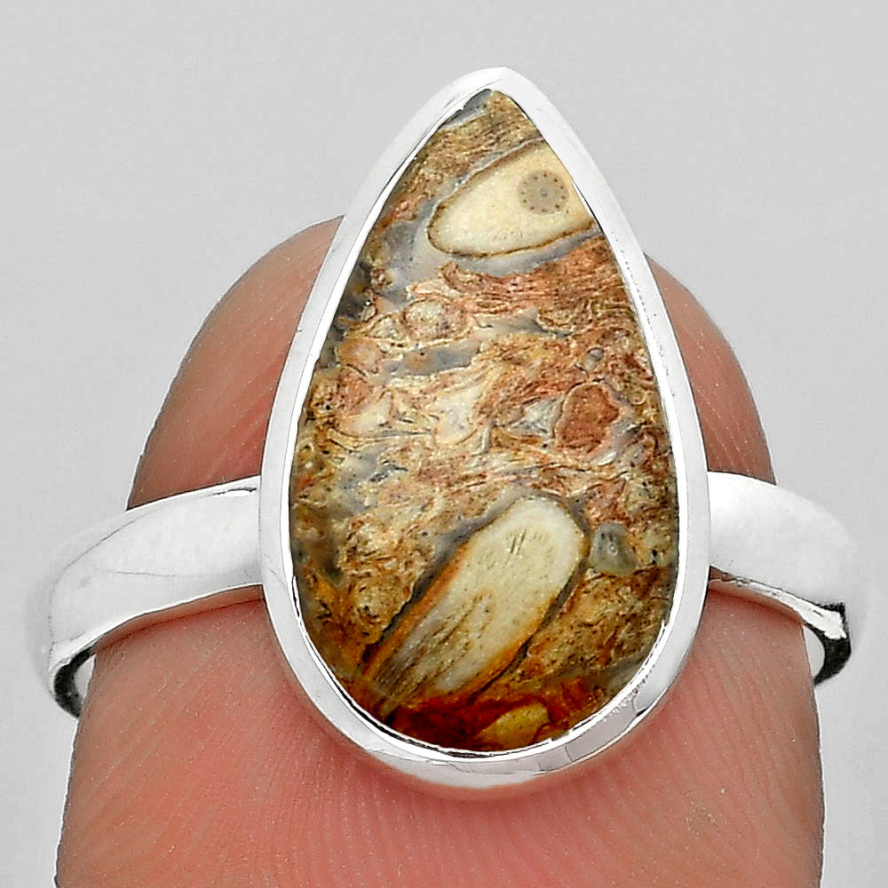 Natural Rock Calcy Ring size-8.5 R-1004 SDR181613