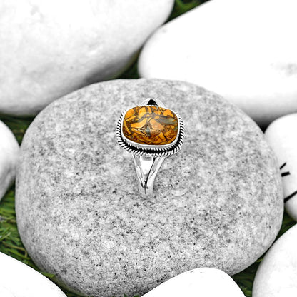 Coquina Fossil Jasper - India Ring size-8.5 R-1010 SDR181682