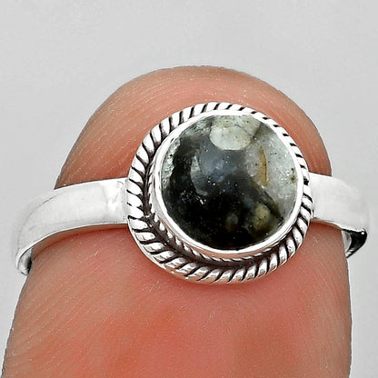 Natural Mexican Cabbing Fossil Ring size-7 R-1009 SDR181728