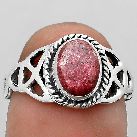 Natural Pink Thulite - Norway Ring size-7 R-1172 SDR181789