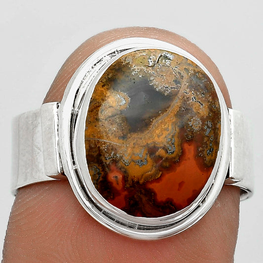 Natural Rare Cady Mountain Agate Ring size-8.5 R-1521 SDR182065